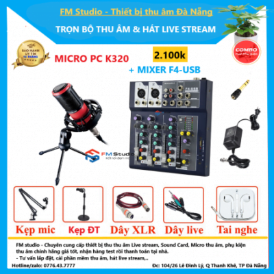 Bộ Mixer F4 micro Takstar PC K320