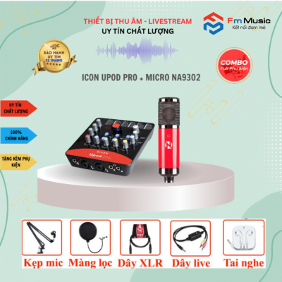 Combo Soundcard Icon Upod Pro và Micro PC K200 Bản mới