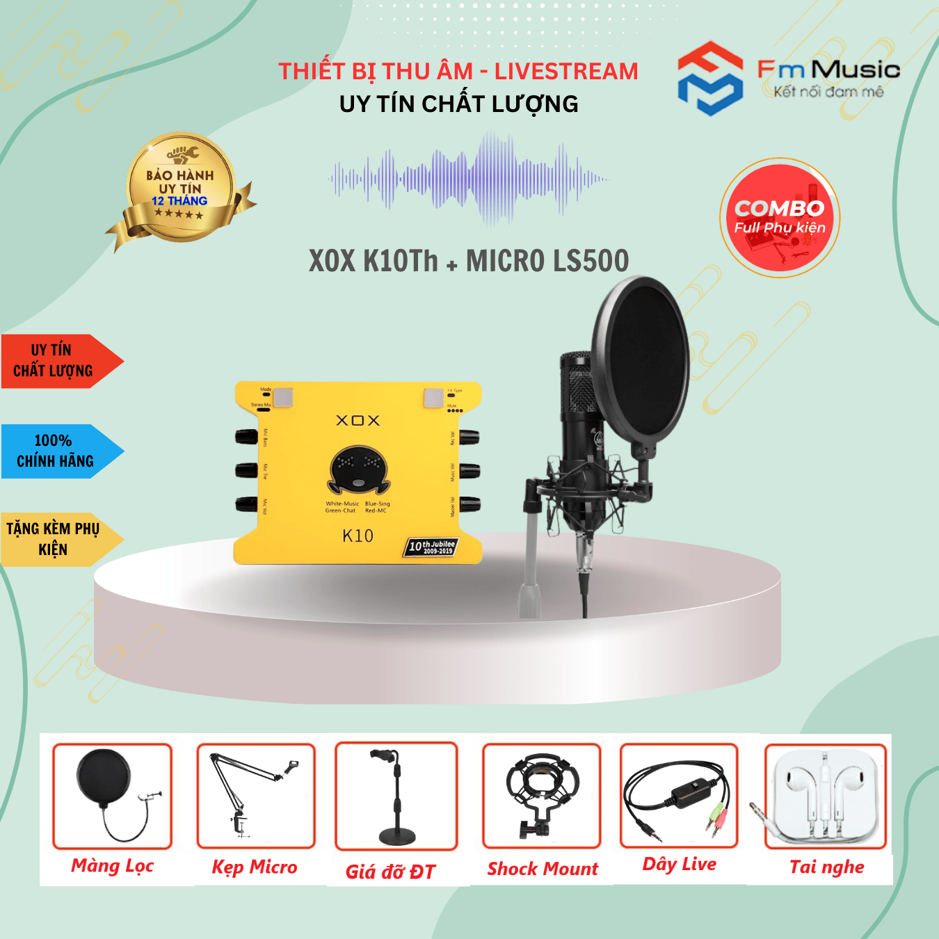 Soundcard XOX K10Th và Micro PC K320 Soundcard XOX K10Th và Micro PC K320