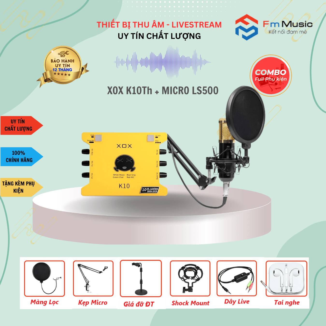 Soundcard XOX K10Th và Micro PC K320 Soundcard XOX K10Th và Micro PC K320