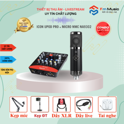 Combo Soundcard Icon Upod Pro và Micro NMC NA9302