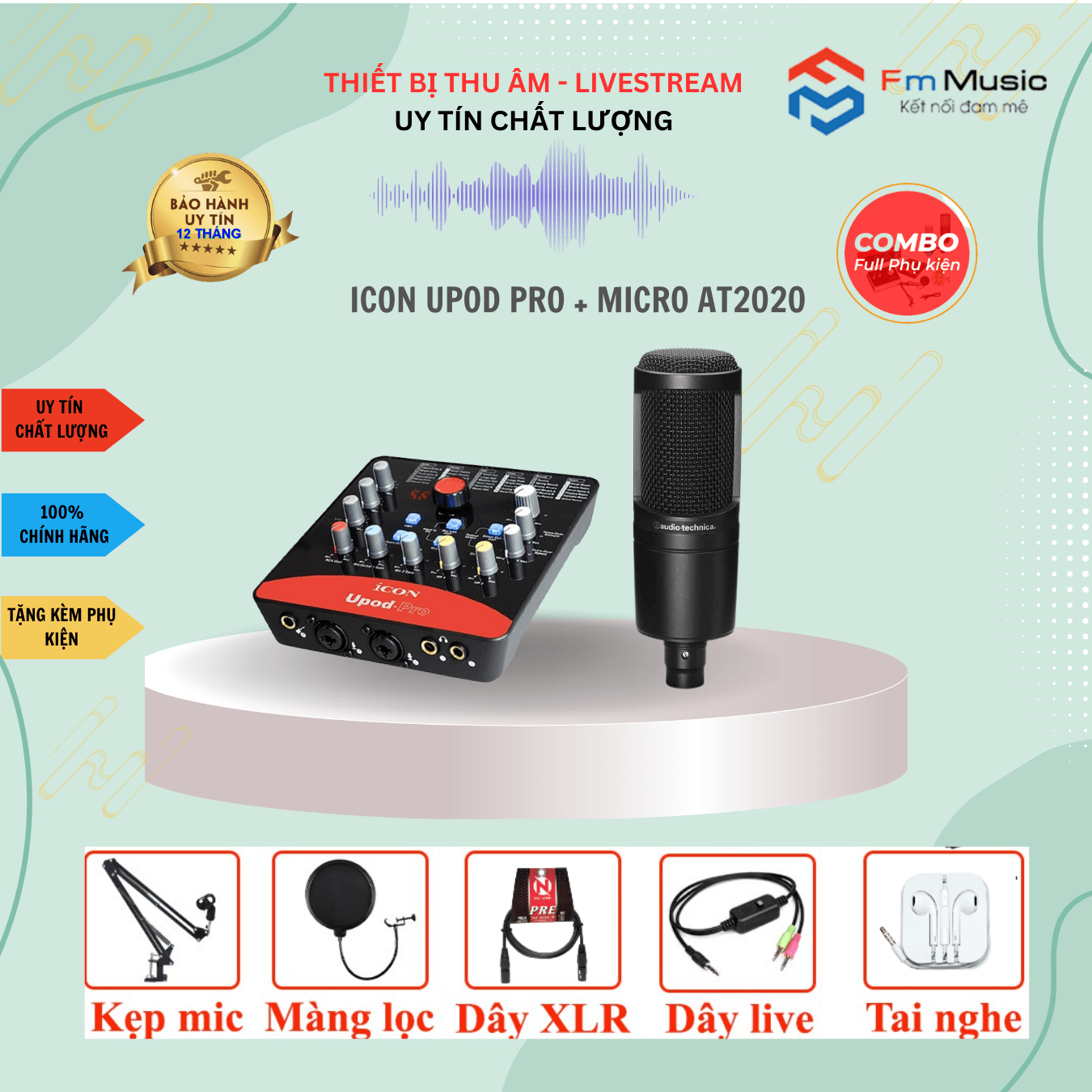 Combo Soundcard Icon Upod Pro và Micro PC K200 Bản mới Combo Soundcard Icon Upod Pro và Micro PC K200 Bản mới
