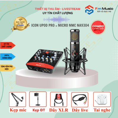 Combo Soundcard Icon Upod Pro và Micro NMC NA9304
