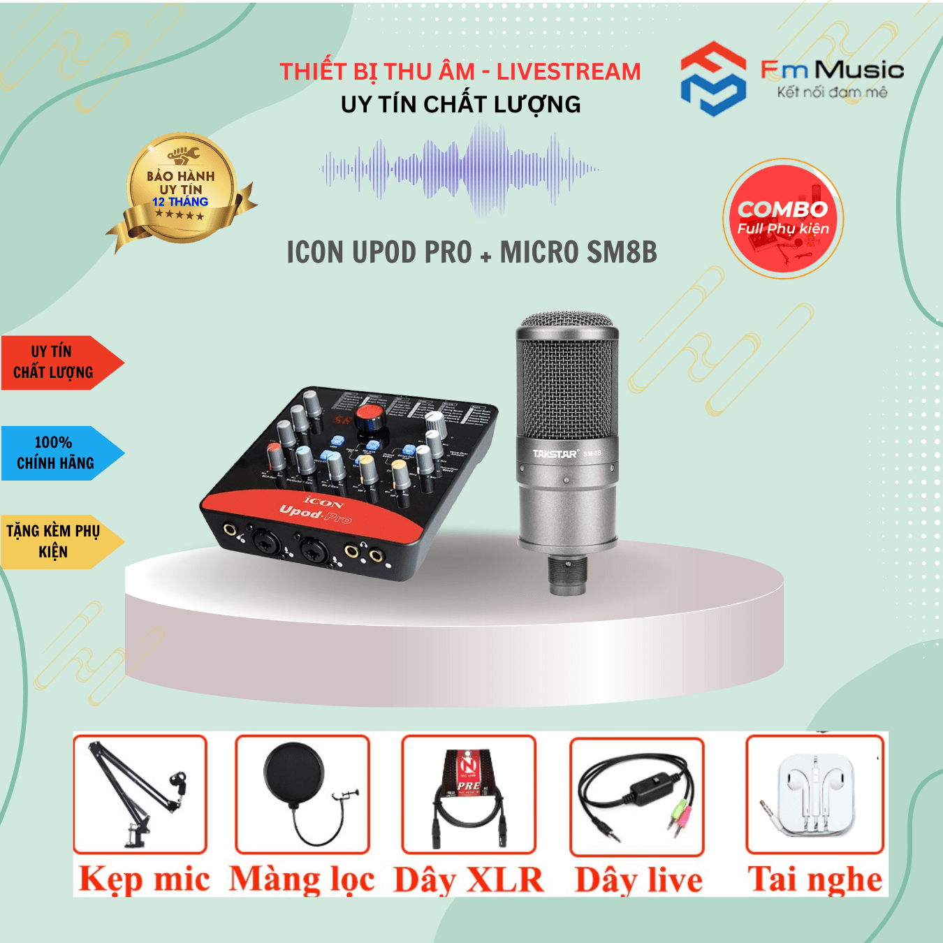 Combo Soundcard Icon Upod Pro và Micro PC K200 Bản mới Combo Soundcard Icon Upod Pro và Micro PC K200 Bản mới