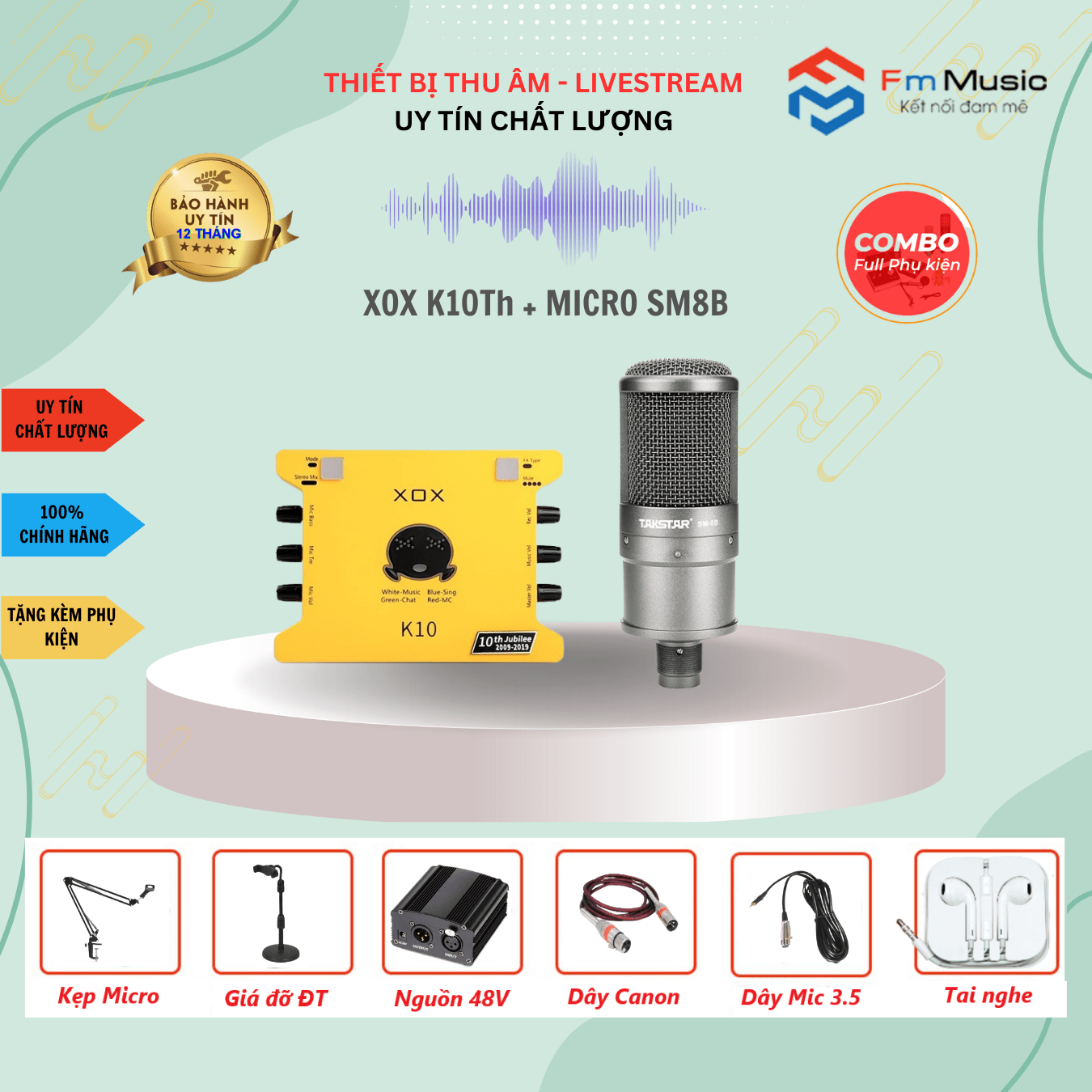 Soundcard XOX K10Th và Micro PC K320 Soundcard XOX K10Th và Micro PC K320