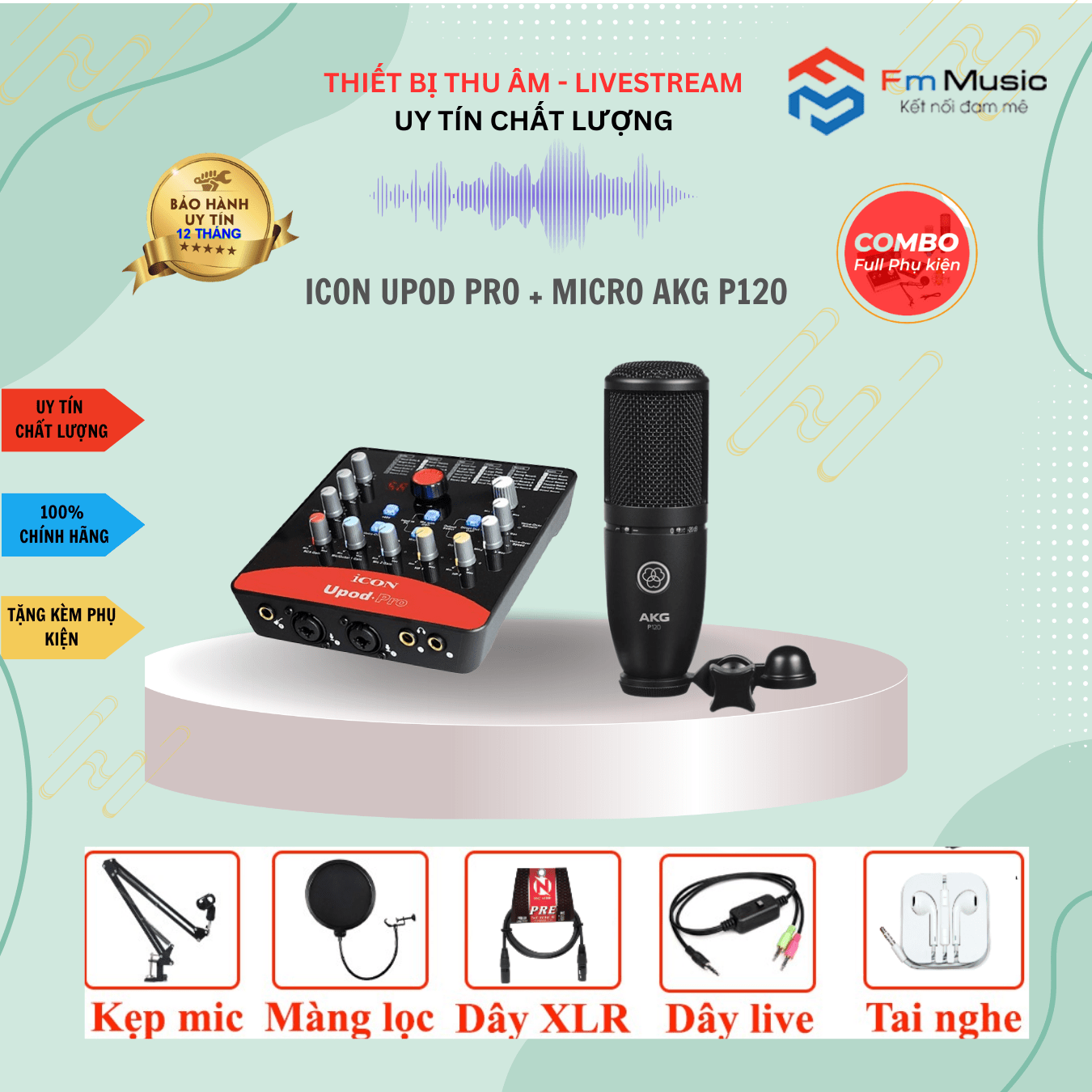 Combo Soundcard Icon Upod Pro và Micro PC K200 Bản mới Combo Soundcard Icon Upod Pro và Micro PC K200 Bản mới
