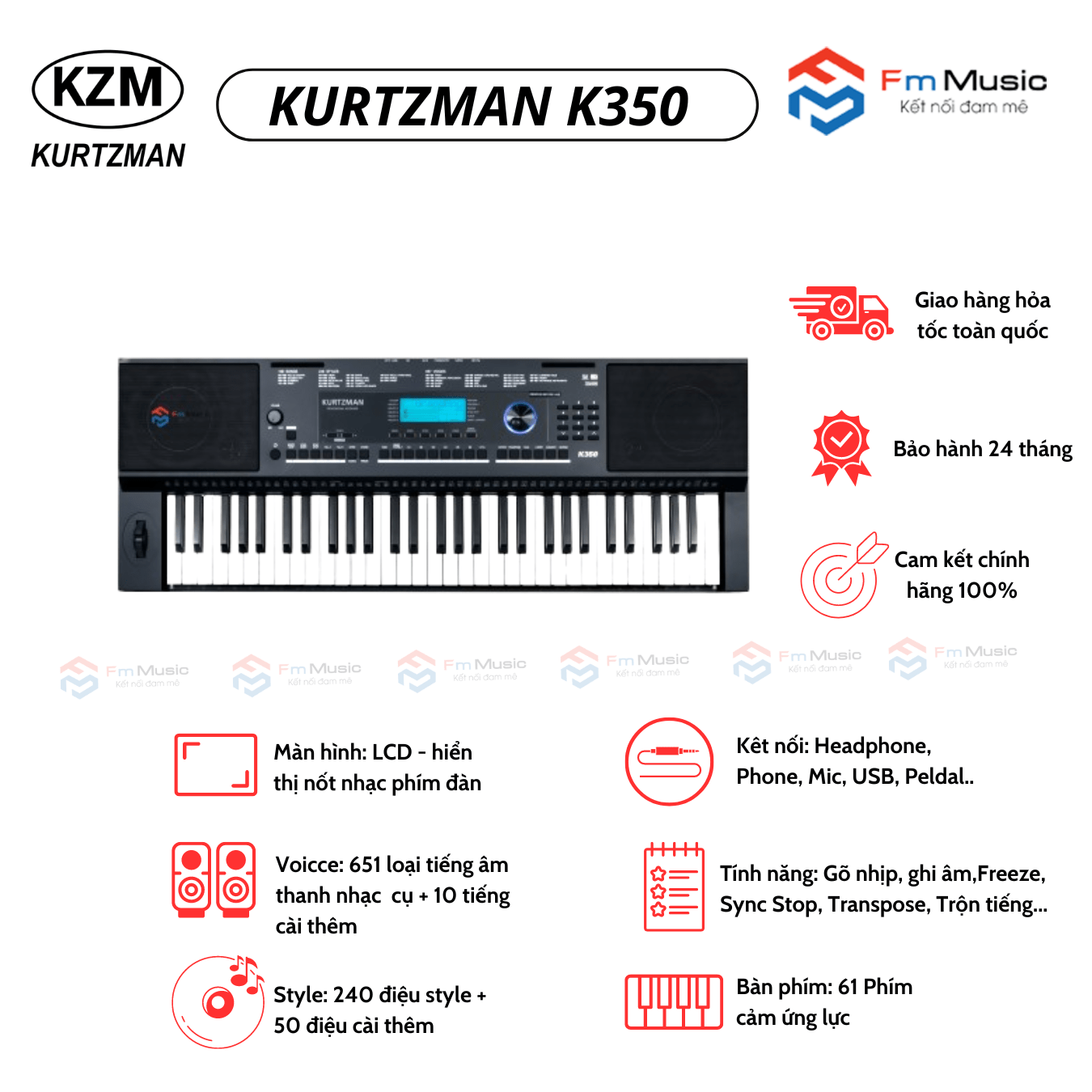 ĐÀN ORGAN KURTZMAN K350 ĐÀN ORGAN KURTZMAN K350