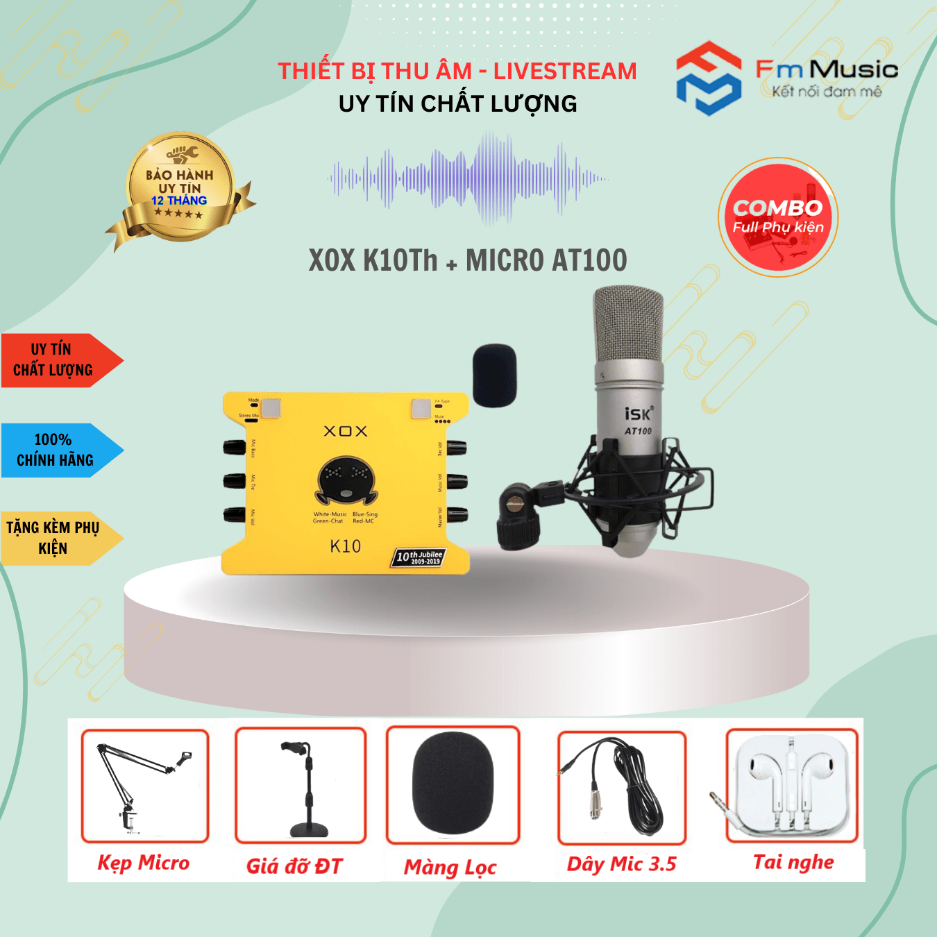 Soundcard XOX K10Th và Micro PC K320 Soundcard XOX K10Th và Micro PC K320
