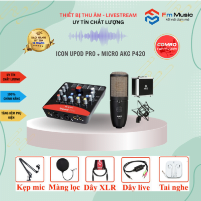 Combo Soundcard Icon Upod Pro và Micro PC K200 Bản mới