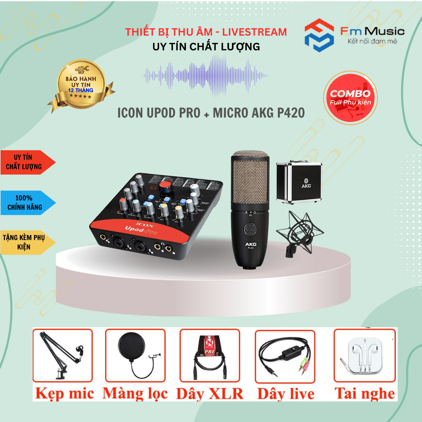 Combo Soundcard Icon Upod Pro và Micro PC K200 Gen 2 Combo Soundcard Icon Upod Pro và Micro PC K200 Gen 2