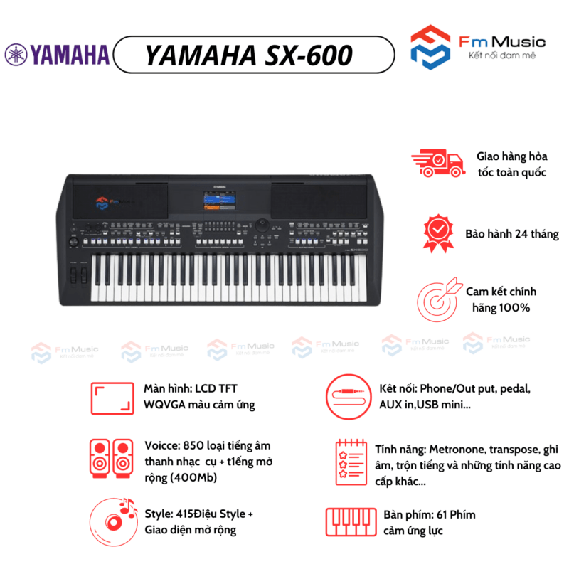 Đàn Organ Yamaha PSR-SX600