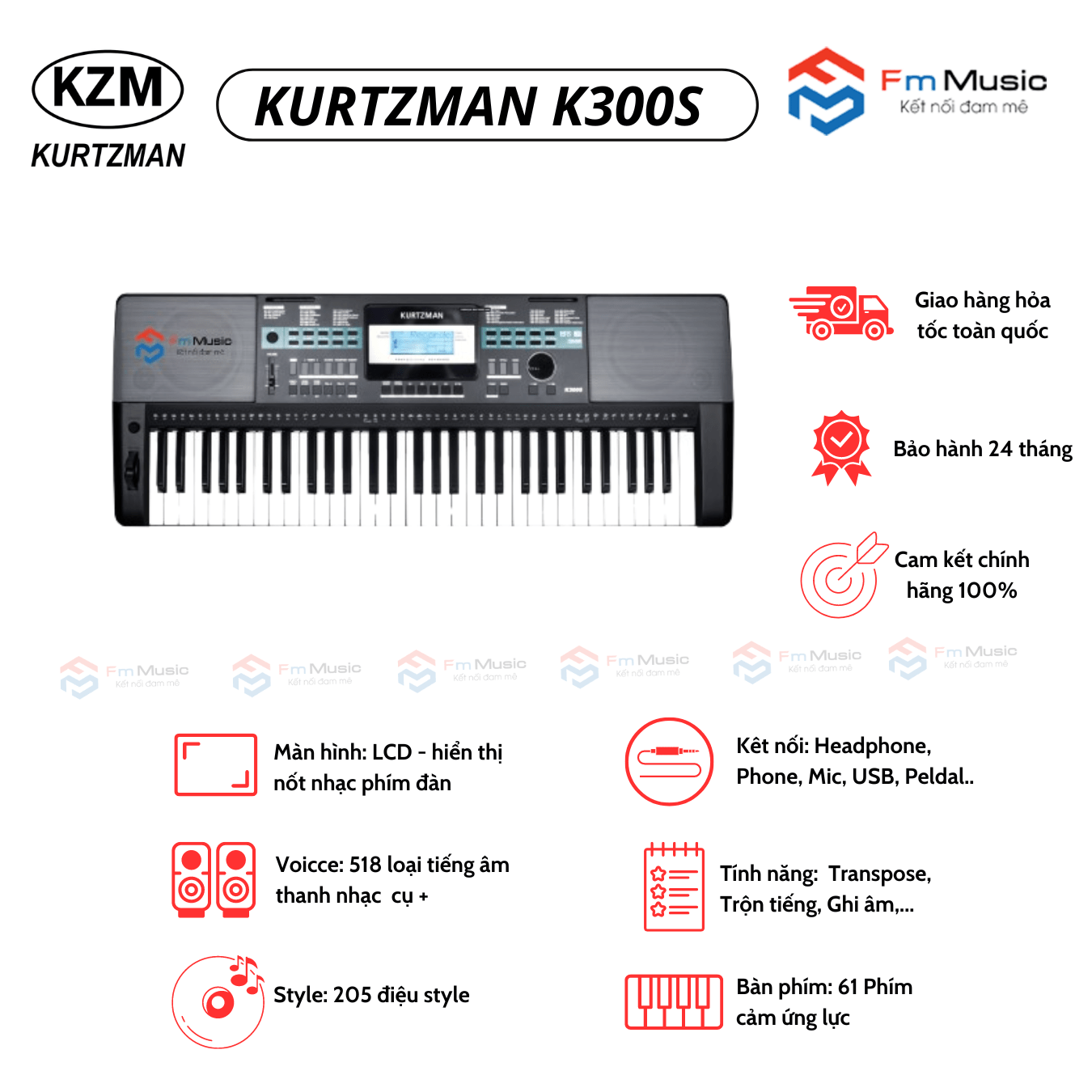 ĐÀN ORGAN KURTZMAN K350 ĐÀN ORGAN KURTZMAN K350