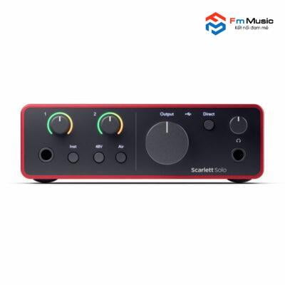 Combo Soundcard Focusrite Scarlett Solo Gen  và Micro Takstar PC K600