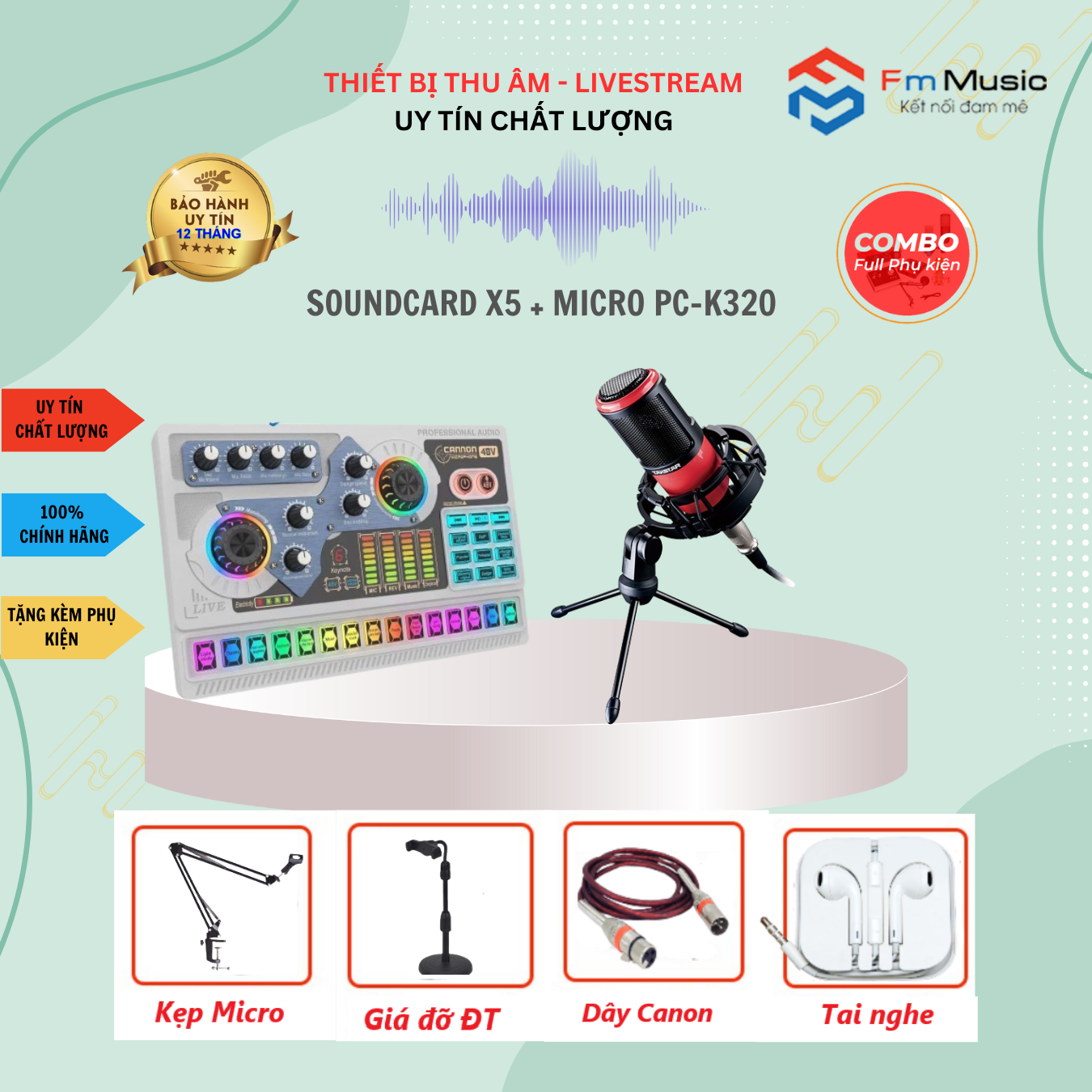 COMBO SOUNDCARD X5 VÀ MICRO PC-K200 COMBO SOUNDCARD X5 VÀ MICRO PC-K200