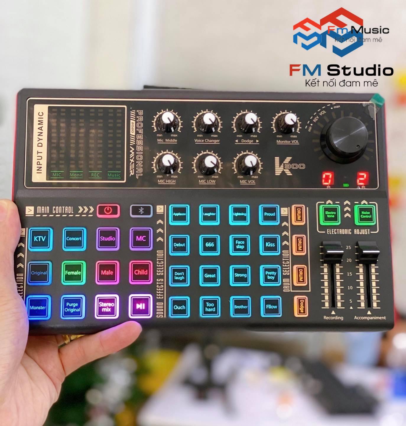 Soundcard Thu âm K300 Soundcard Thu âm K300