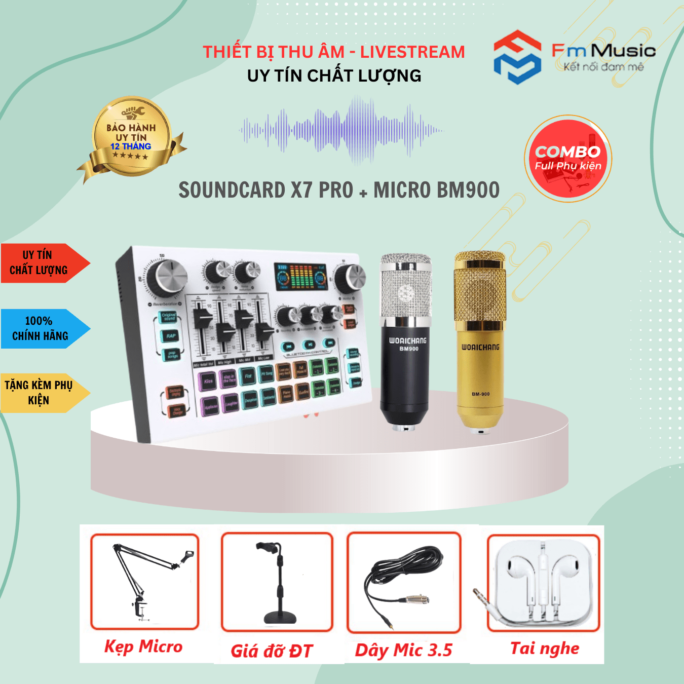 Combo Soundcard X7 PRO và Micro NMC LS200 Combo Soundcard X7 PRO và Micro NMC LS200