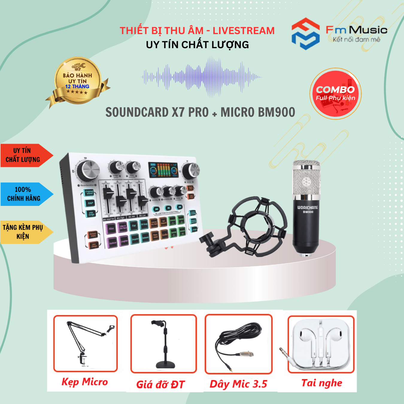 Combo Soundcard X7 PRO và Micro NMC LS200 Combo Soundcard X7 PRO và Micro NMC LS200