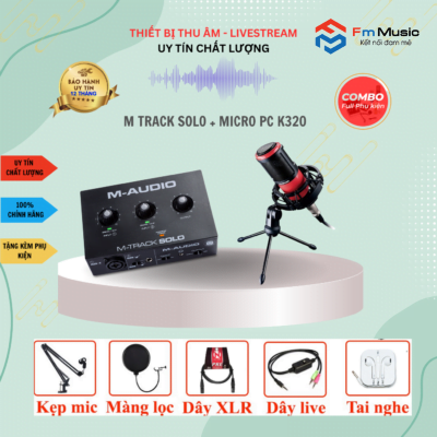 Combo Thu Âm M-Audio M-Track và Micro Takstar PC K200 (Gen 2)