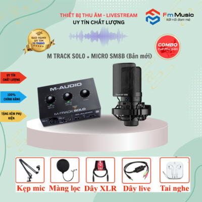 Combo Thu Âm M-Audio M-Track và Micro Takstar PC K200 (Gen 2)