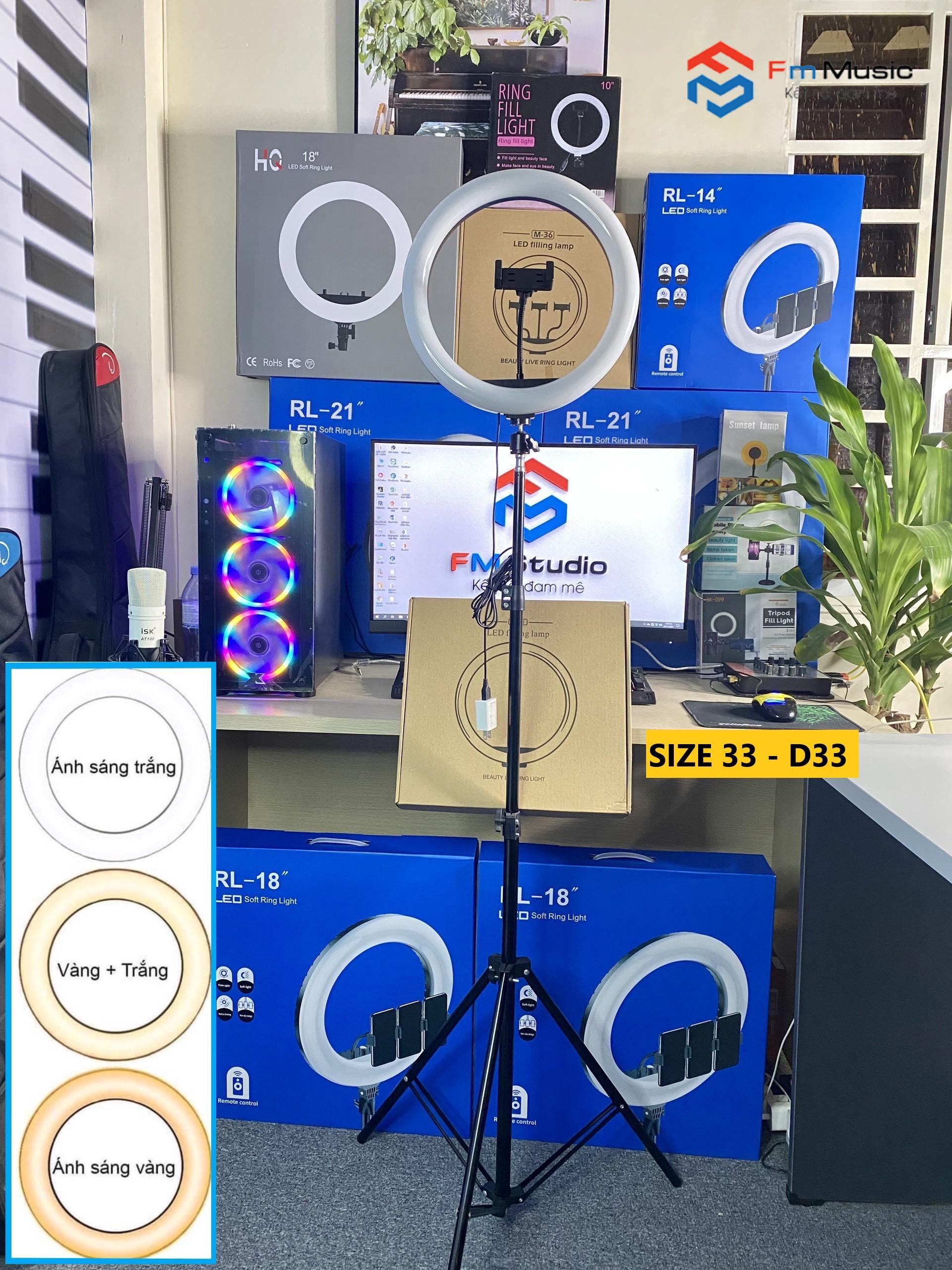 BỘ ĐÈN LIVESTREAM SIZE 33CM KÈM GIÁ ĐỠ 3 CHÂN BỘ ĐÈN LIVESTREAM SIZE 33CM KÈM GIÁ ĐỠ 3 CHÂN