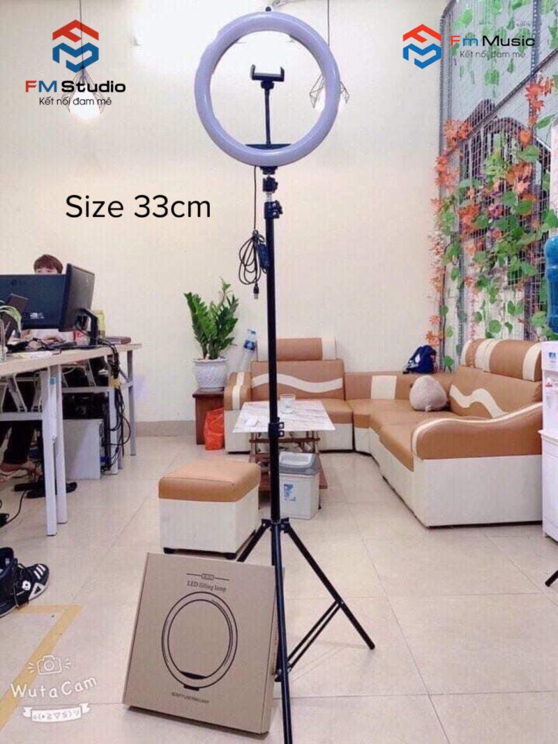 BỘ ĐÈN LIVESTREAM SIZE 33CM KÈM GIÁ ĐỠ 3 CHÂN