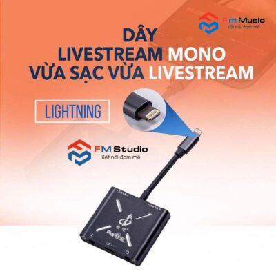 Dây Livestream cho điện thoại mới nhất vừa sạc vừa live tream ,dây live pk trò truyện bigo