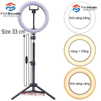 BỘ ĐÈN LIVESTREAM SIZE 33CM KÈM GIÁ ĐỠ 3 CHÂN