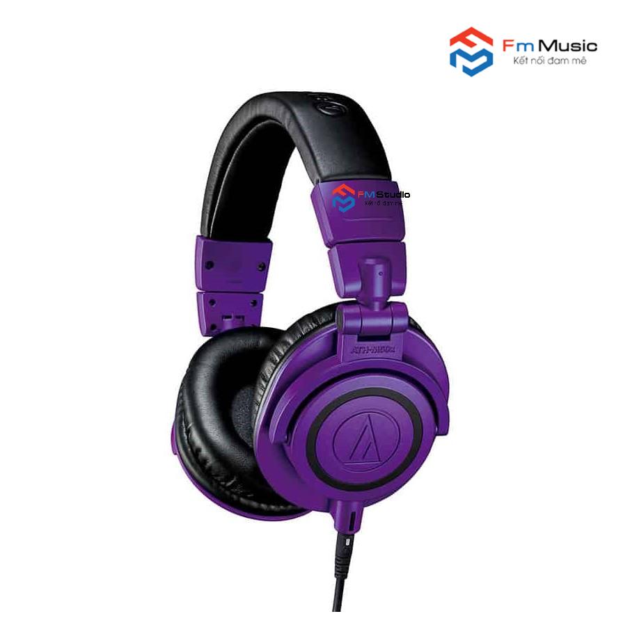 Tai Nghe Kiểm Âm Audio-Technica ATH M50X Purple Tai Nghe Kiểm Âm Audio-Technica ATH M50X Purple