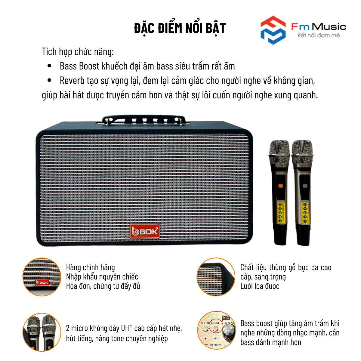 Loa Karaoke Xách Tay BOK B-215 Loa Karaoke Xách Tay BOK B-215