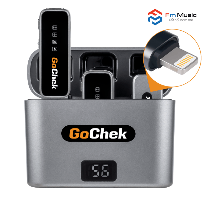 GC-Bộ có hộp sạc – Bộ micro thu âm không dây GoChek GC-Bộ có hộp sạc – Bộ micro thu âm không dây GoChek