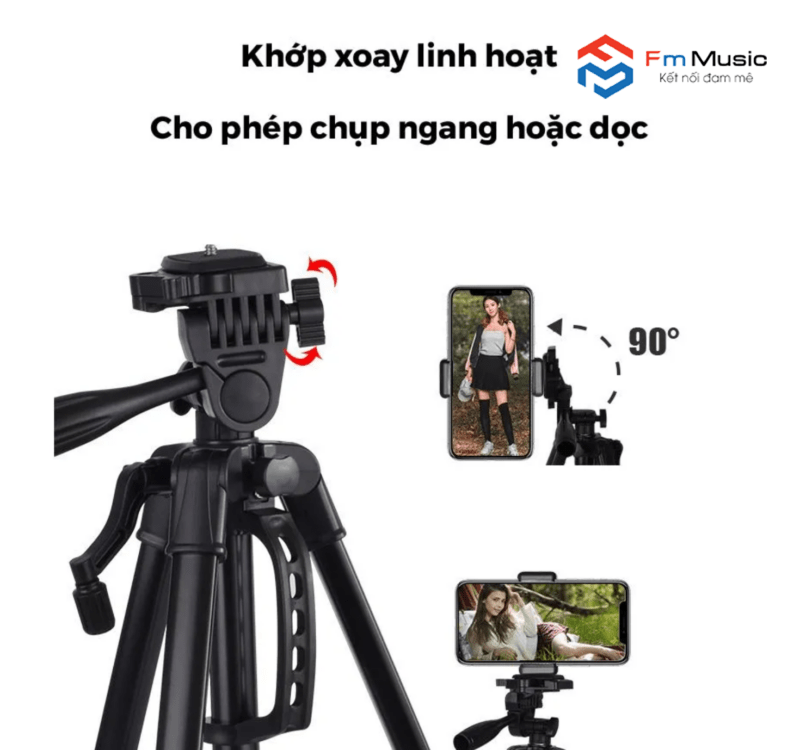 Chân Quay Máy Ảnh Điện Thoại Tripod 360° – Thiết Kế Chắc Chắn – Nhỏ Gọn Tiện Lợi