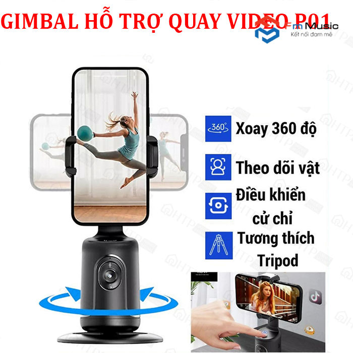 Gimbal 360 độ AI P01 – Nhận diện khuôn mặt tự động Gimbal 360 độ AI P01 – Nhận diện khuôn mặt tự động