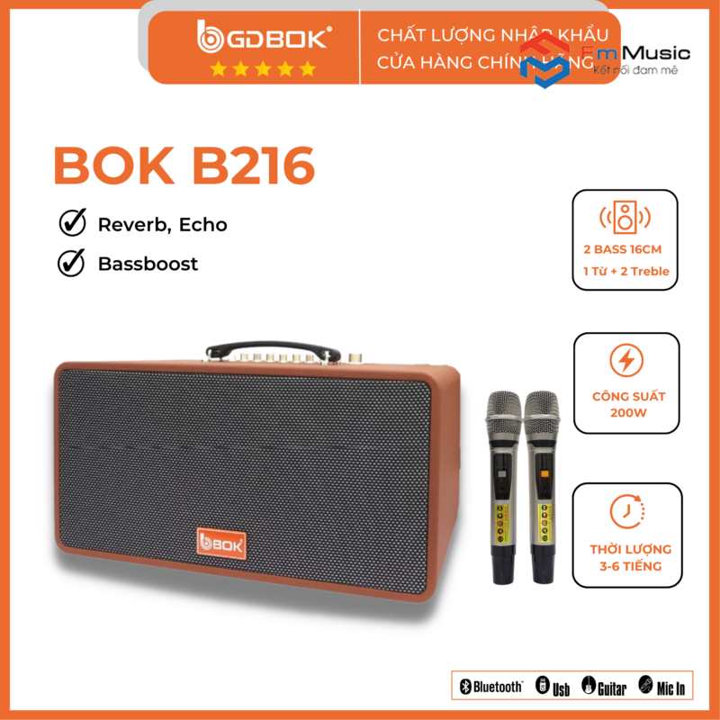 Loa Xách Tay Karaoke BOK B-216