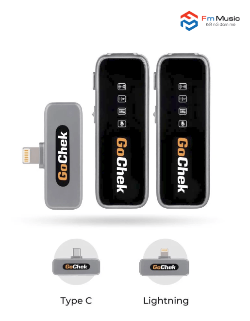 GC – Bộ micro thu âm không dây GoChek GC – Bộ micro thu âm không dây GoChek