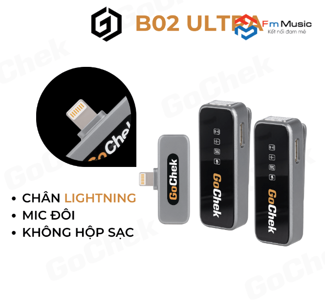 GC – Bộ micro thu âm không dây GoChek GC – Bộ micro thu âm không dây GoChek