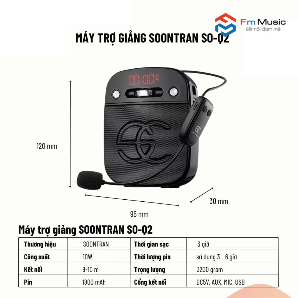 Loa Máy Trợ Giảng Không Dây Soontran SO-Q1 SO-Q2 SO-Q5 Loa Máy Trợ Giảng Không Dây Soontran SO-Q1 SO-Q2 SO-Q5