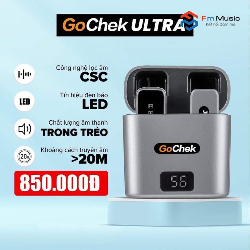 GC-Bộ có hộp sạc – Bộ micro thu âm không dây GoChek