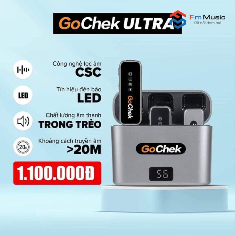 GC-Bộ có hộp sạc – Bộ micro thu âm không dây GoChek