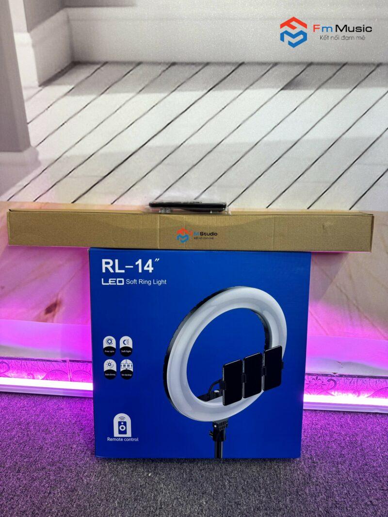 BỘ ĐÈN LIVESTREAM SIZE 36CM RL14 CAO CẤP + GIÁ ĐỠ 2M1