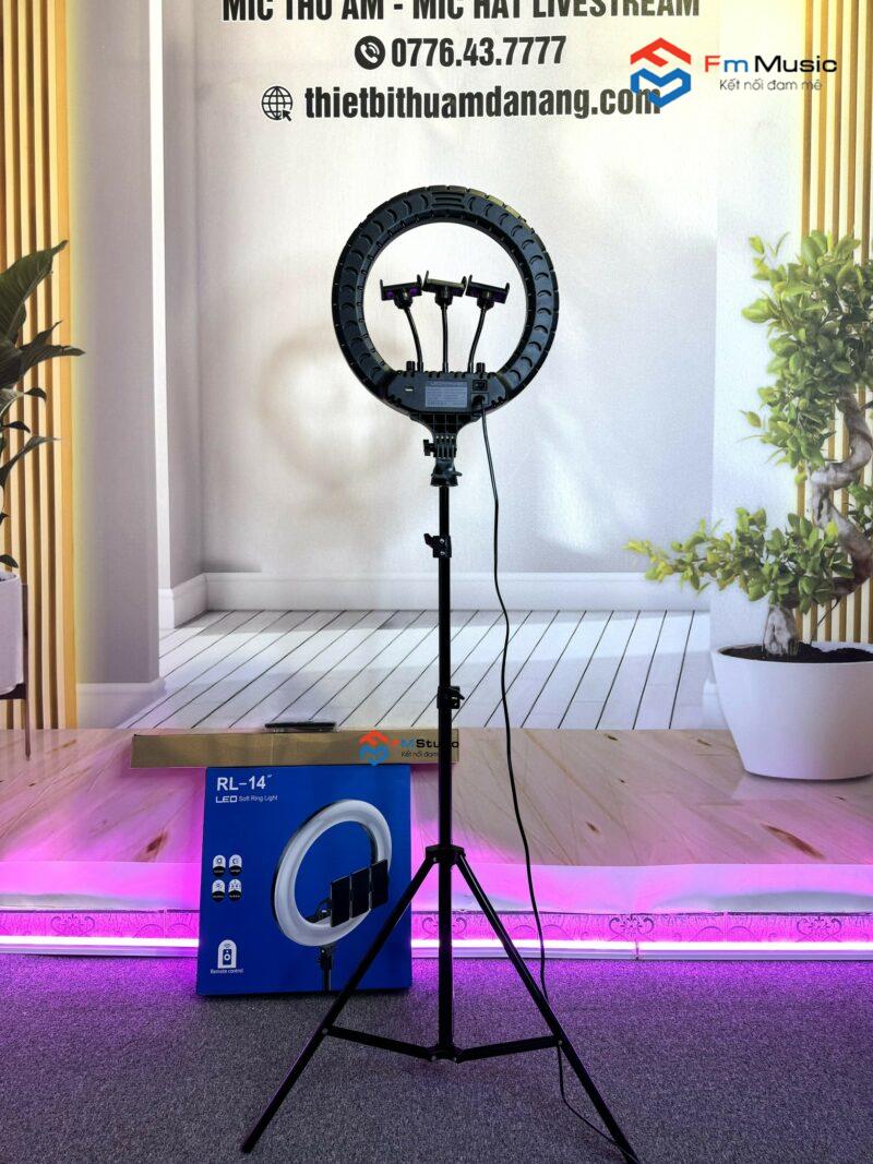 BỘ ĐÈN LIVESTREAM SIZE 36CM RL14 CAO CẤP + GIÁ ĐỠ 2M1