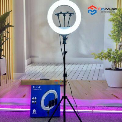 BỘ ĐÈN LIVESTREAM SIZE 36CM RL14 CAO CẤP + GIÁ ĐỠ 2M1