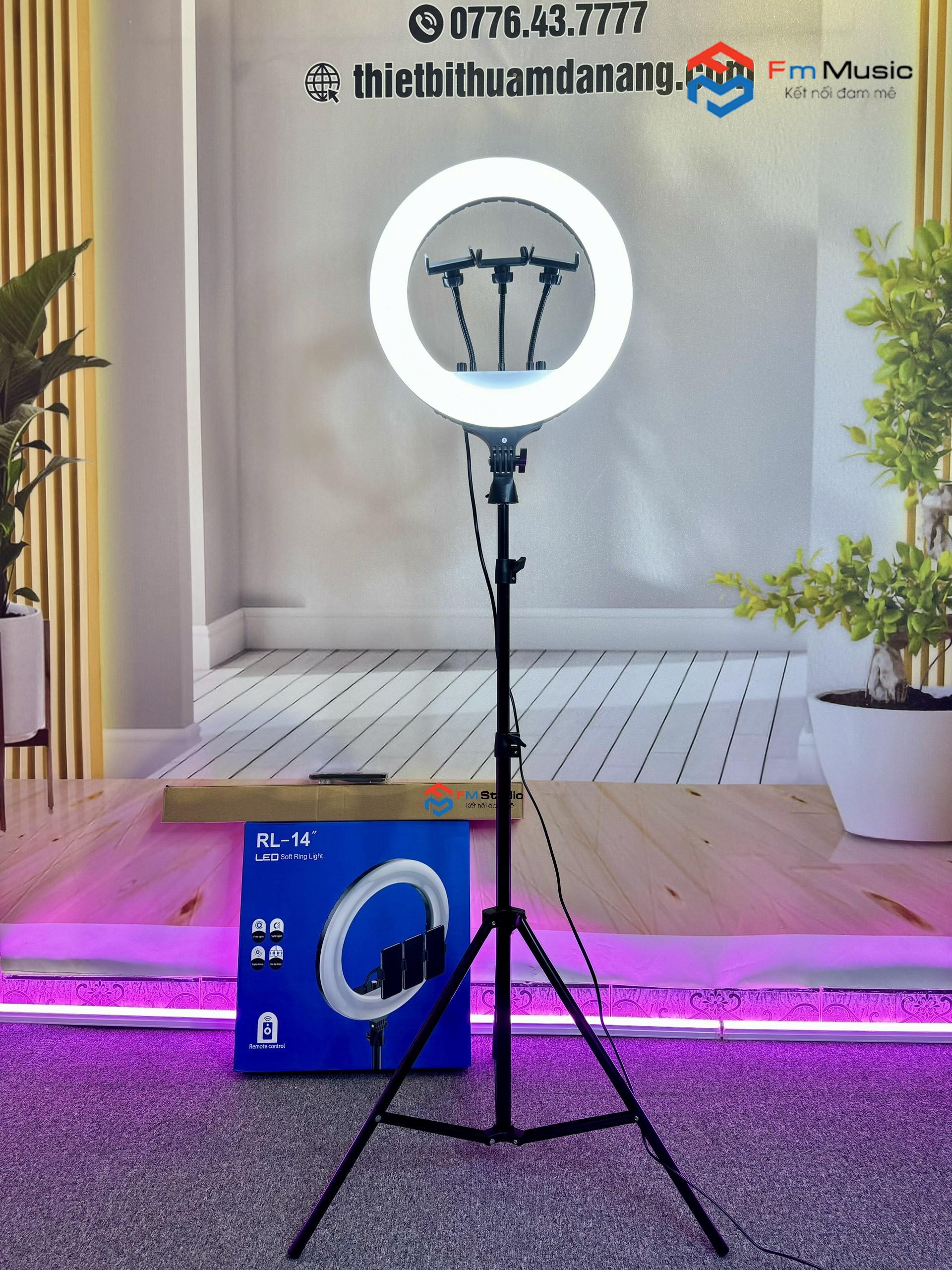 BỘ ĐÈN LIVESTREAM SIZE 36CM RL14 CAO CẤP + GIÁ ĐỠ 2M1 BỘ ĐÈN LIVESTREAM SIZE 36CM RL14 CAO CẤP + GIÁ ĐỠ 2M1