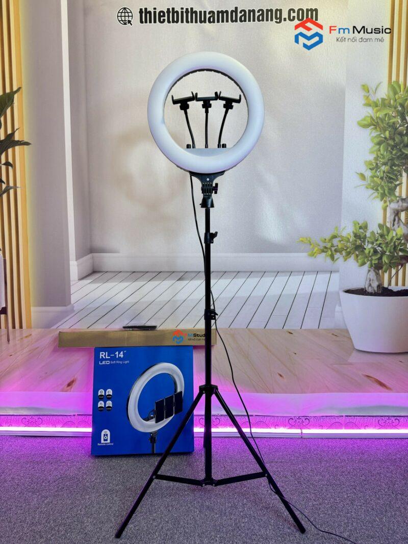 BỘ ĐÈN LIVESTREAM SIZE 36CM RL14 CAO CẤP + GIÁ ĐỠ 2M1