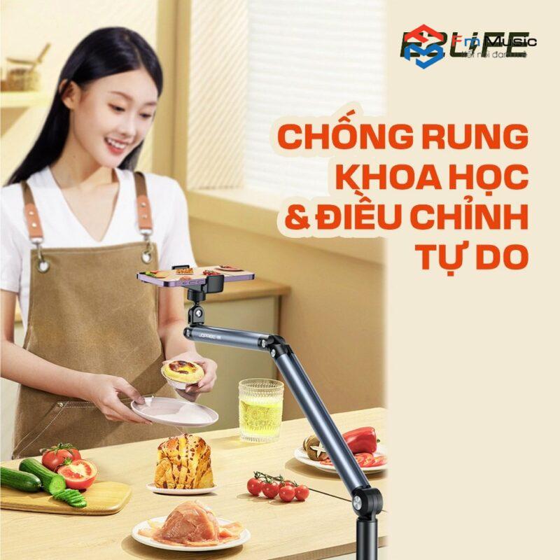 Giá Đỡ Điện Thoại L58 Xoay 360 Độ, Livestream, Giải Trí Đa Năng Bằng Kim Loại Và Nhôm Chắc Chắn