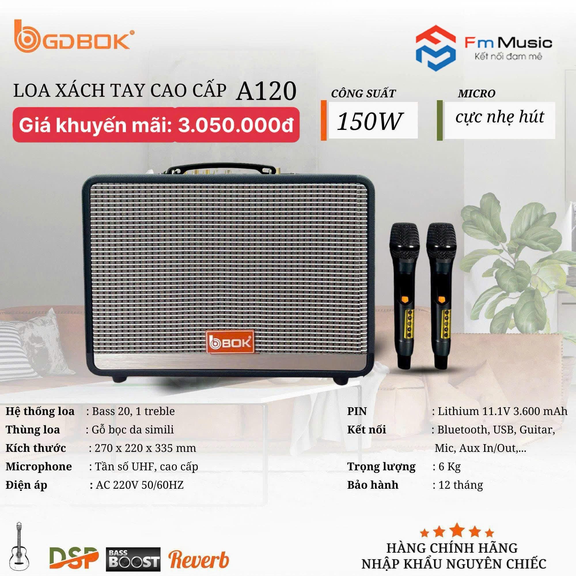 Loa Karaoke Xách Tay BOK A-120 Loa Karaoke Xách Tay BOK A-120