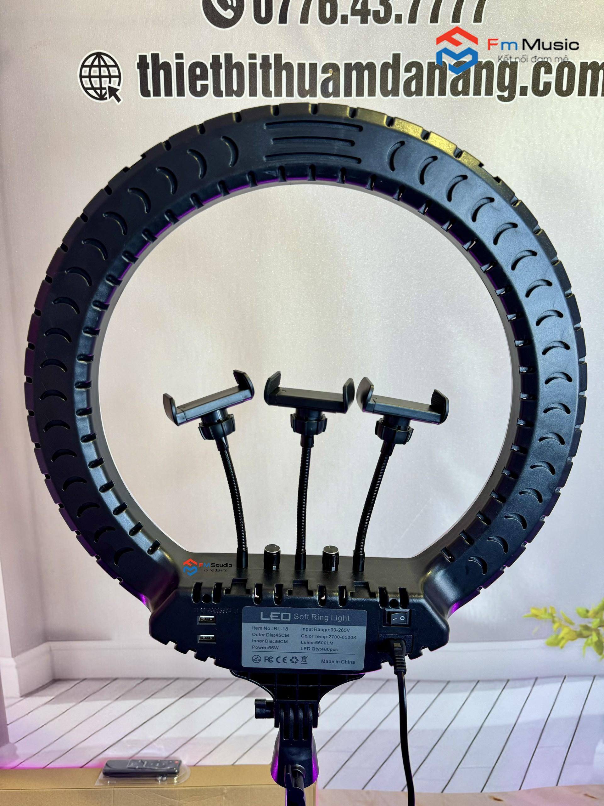 ĐÈN LIVESTREAM SIZE 45CM RL18 CAO CẤP KÈM GIÁ ĐỠ 2M1 ĐÈN LIVESTREAM SIZE 45CM RL18 CAO CẤP KÈM GIÁ ĐỠ 2M1