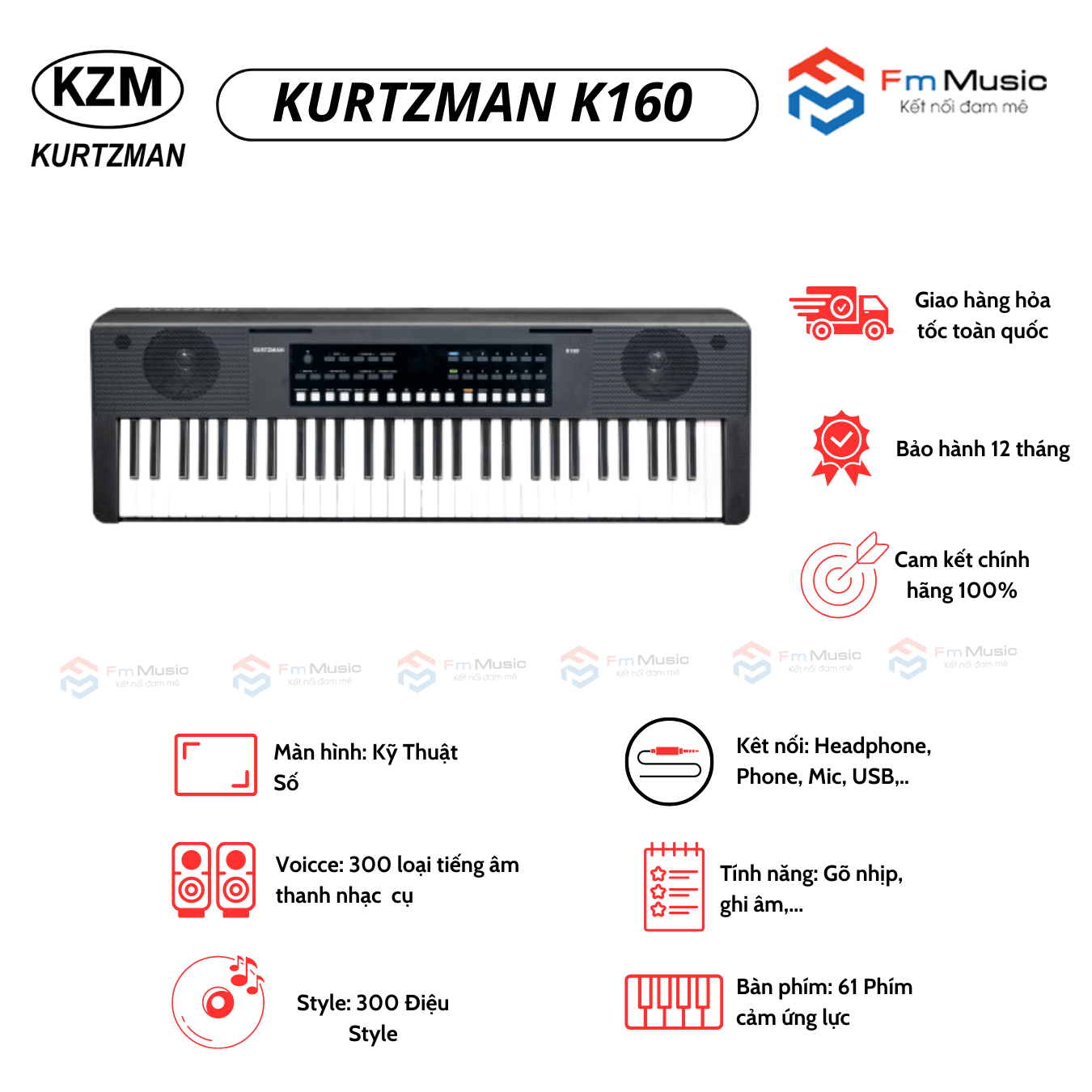 Đàn Organ Kurtzman K160 Đàn Organ Kurtzman K160