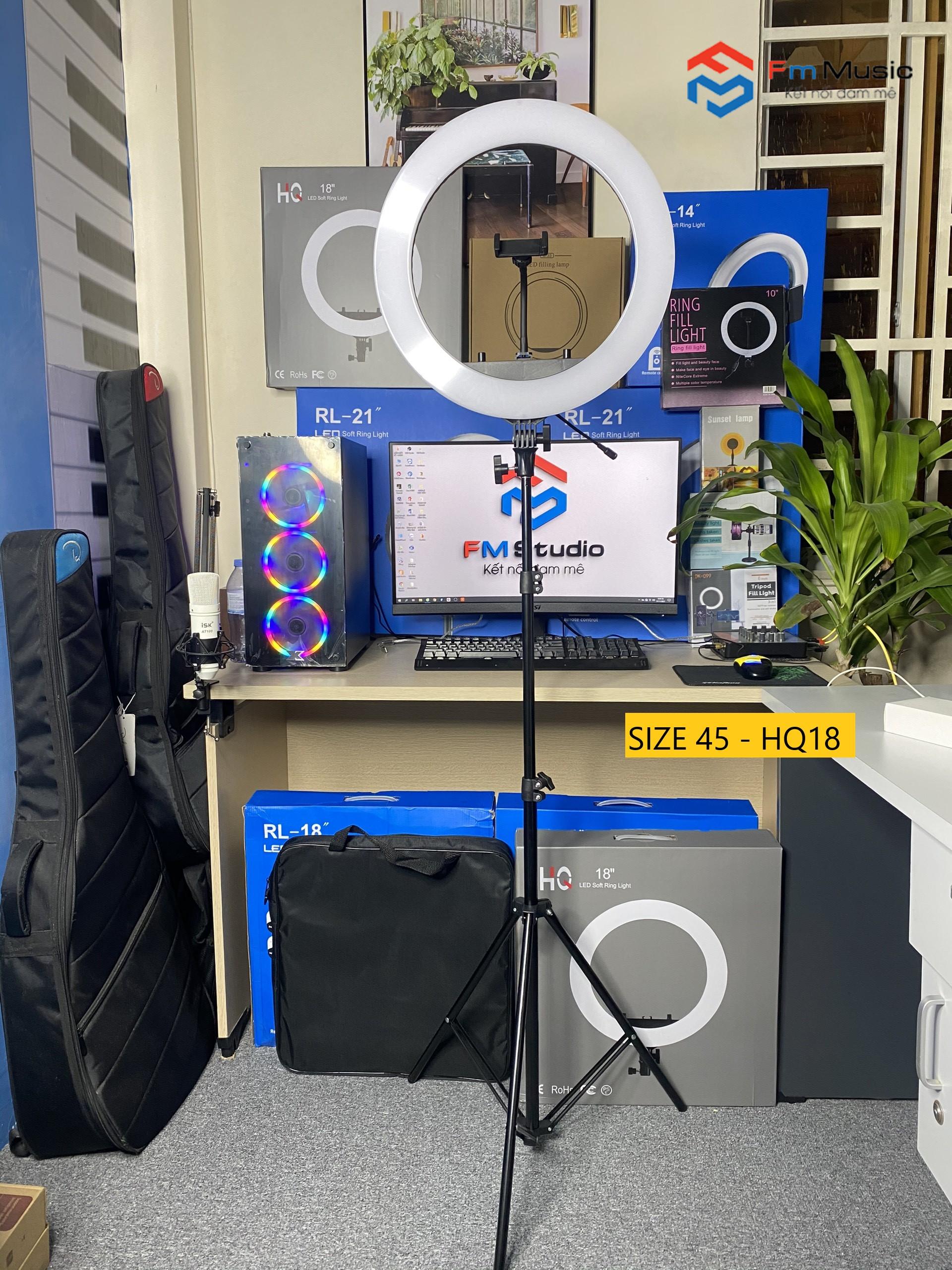 ĐÈN LED LIVESTREAM HQ18-46cm CÔNG SUẤT 55W ĐÈN LED LIVESTREAM HQ18-46cm CÔNG SUẤT 55W