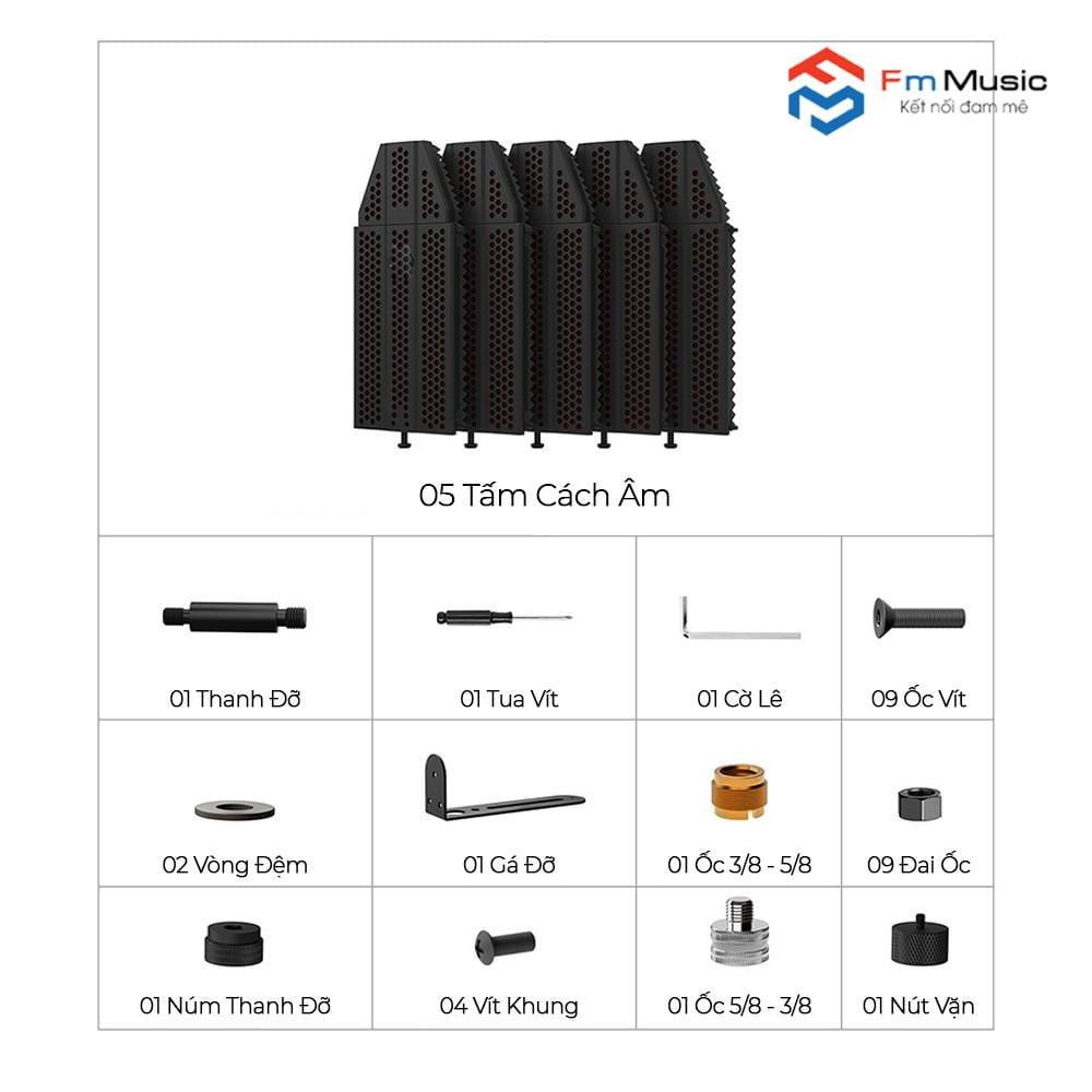 Vocal Booth NMC-AUDIO VB812-BIGBY | Màng Chắn Tiêu âm Cho Phòng Thu Vocal Booth NMC-AUDIO VB812-BIGBY | Màng Chắn Tiêu âm Cho Phòng Thu