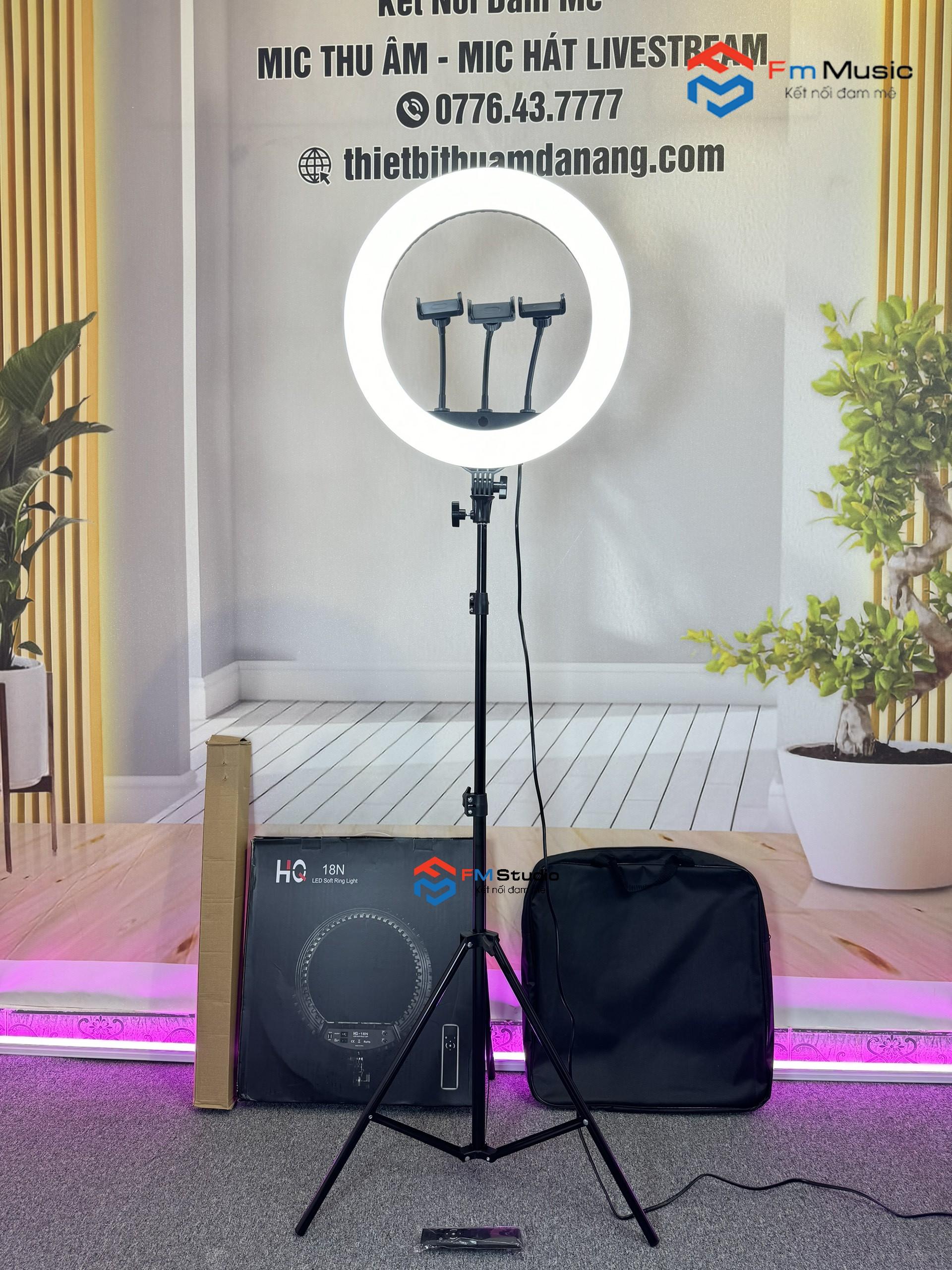 Đèn livestream HQ18N 3 Giá đỡ điện thoại Đèn livestream HQ18N 3 Giá đỡ điện thoại